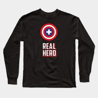 doctors are real heroes Long Sleeve T-Shirt